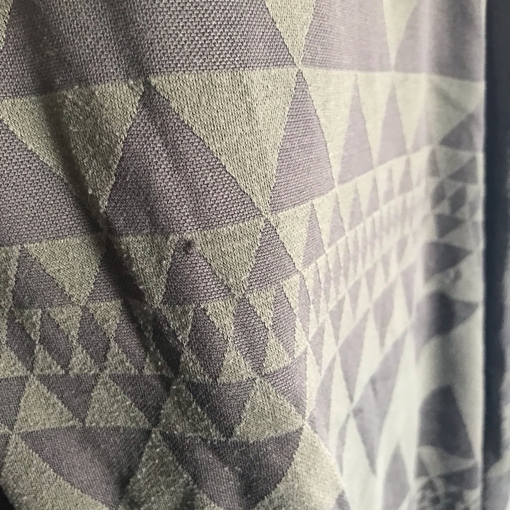 LuLaRoe Olive and Dark Green Geometric Pocket Dress - Picture 8 of 8